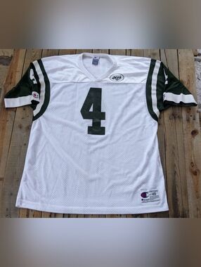 vintage '90s NFL New York Jets Glenn Foley #4 champion jersey  men's size XL